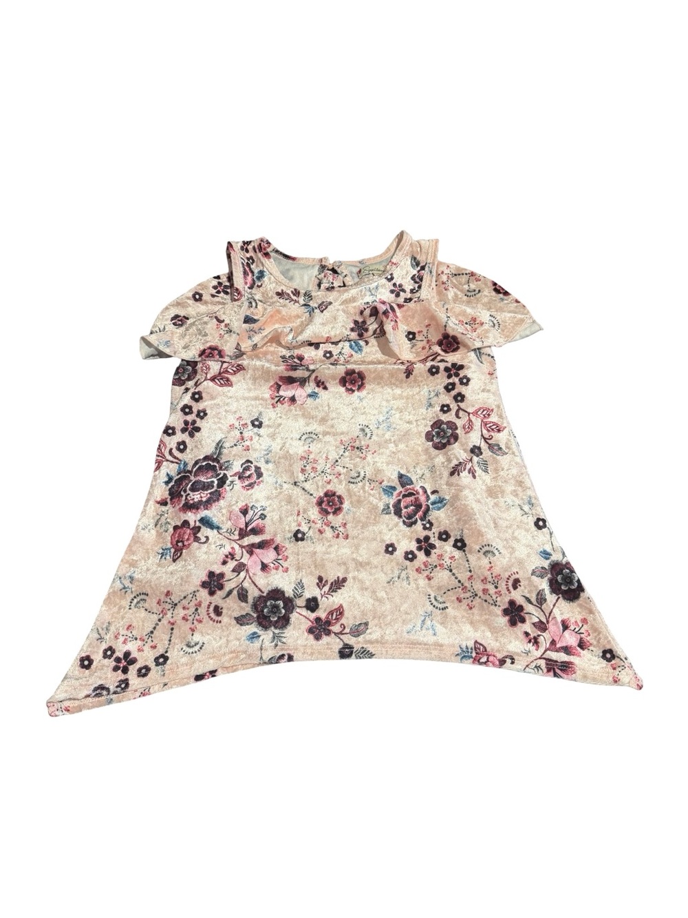 Y2K cottage core Speechless Floral Ruffle Tank Top - Pink, Burgundy, Teal